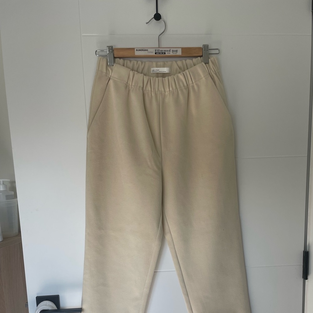 cute beige lounge trousers